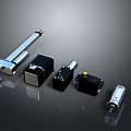 Industrial Mechanical Parts Assortment Featuring Cylinders Solenoid Valves And Pneumatic Components
