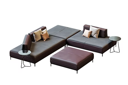 Modern Combination Sofa Combination 3d model