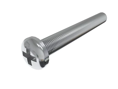 Durable Stainless Steel Cross Head Screw As Industrial Metal Fastener 3d model