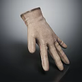 Elegant Light Brown Leather Classic Glove With Stylish Design For Daily Fashion Wear