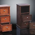 Wooden Chest of Drawers with Multiple Drawers and Separate Small Drawer Box