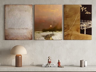 Quiet Ancient Decorative Paintings 3d model