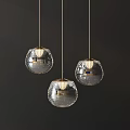 Modern Decorative Pendant Lights With Geometric And Spherical Glass Metallic Designs