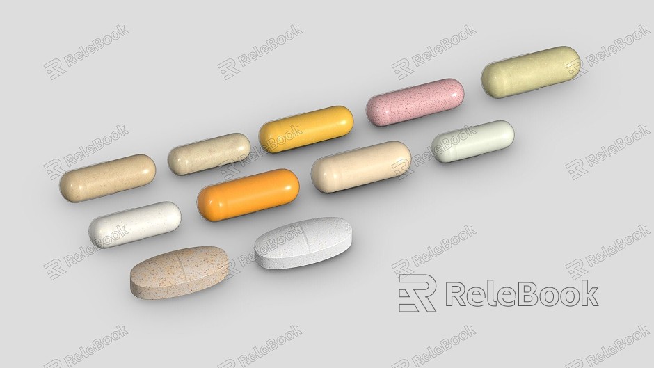 Modern pill pill capsule model