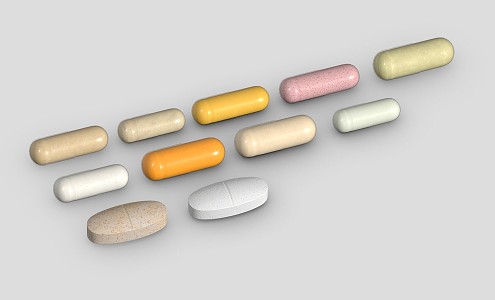 Modern pill capsule 3d model