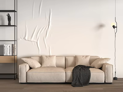 modern double sofa minotti sofa fabric double sofa 3d model