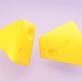 Cartoon Cheese Food 3d model