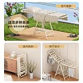 Villa Balcony Foldable Drying Rack For Indoor Outdoor Multi Scene Use And Space Saving Storage