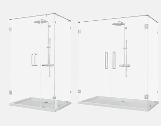 Modern Shower Room Shower 3d model