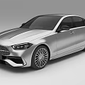 Silver Modern Sleek Sedan Car With Aerodynamic Body And Stylish Alloy Wheels