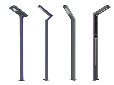 Modern Street Light Landscape Light Street Light Technology Light Solar Light 3d model
