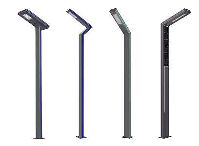 Modern Street Light Landscape Light Street Light Technology Light Solar Light 3d model