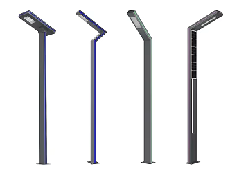 Modern Street Light Landscape Light Street Light Technology Light Solar Light 3d model