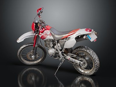 Modern Motorcycle Two-wheeled Motocross Motorcycle 3d model