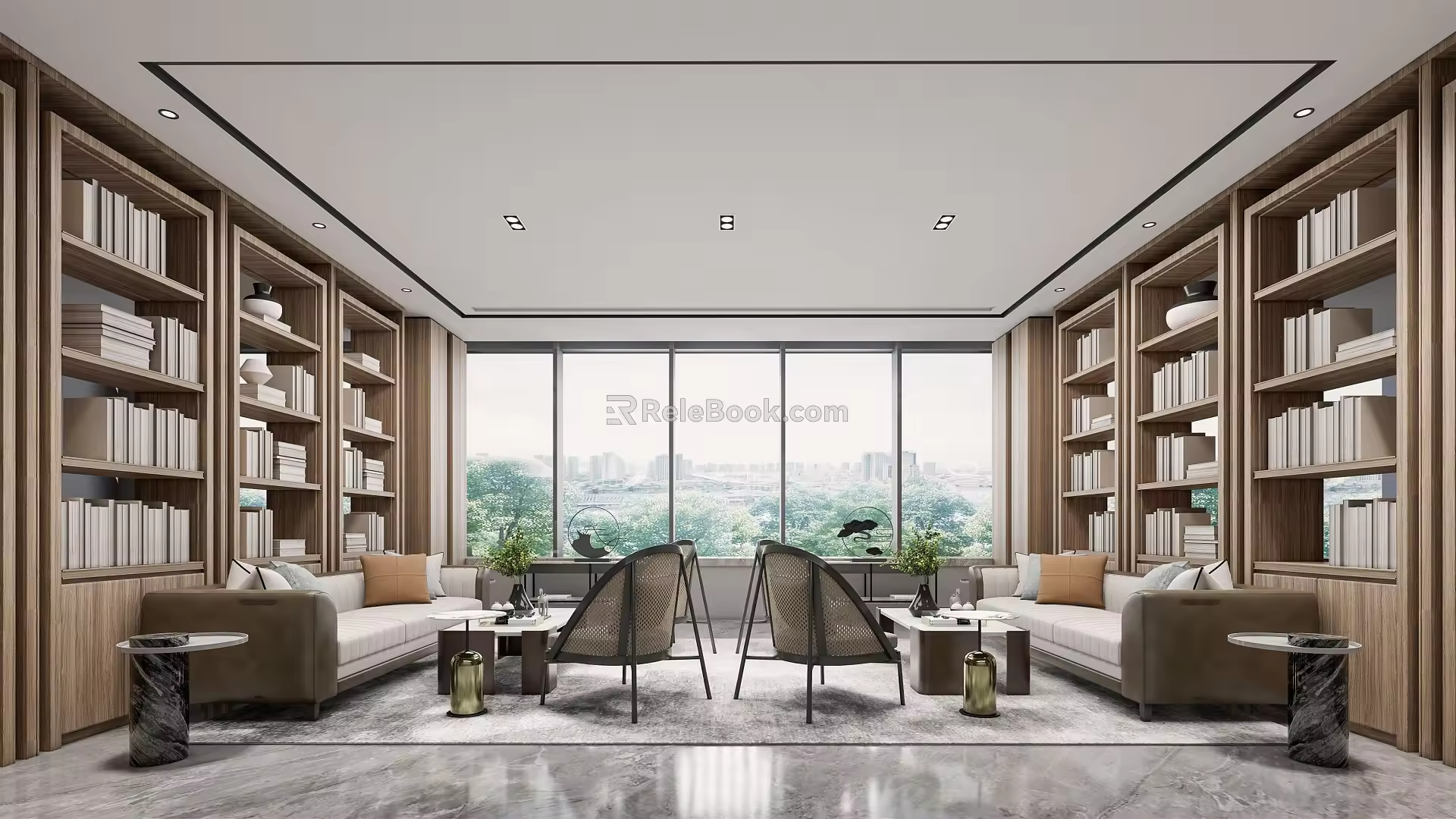 Reception Lounge Modern Reception Area 3d model