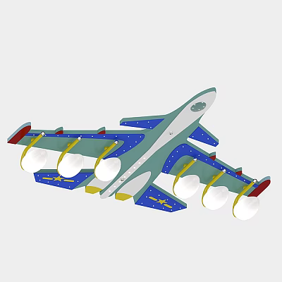Modern Chandelier Children's Room Chandelier Wall Lamp Boys Room Girls Room Airplane Lamp 3d model