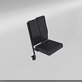 Modern Black Leather Single Sofa With Sleek Backrest And Armrest Design