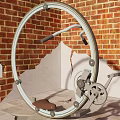 Medical Device For Rehabilitation Training With Circular Metal Frame Gear And Seat