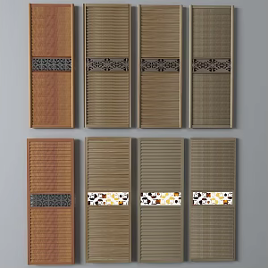 Modern Wardrobe Door 3d model