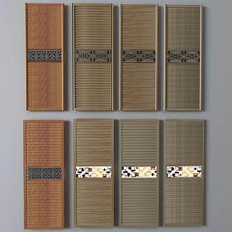 Modern Wardrobe Door 3d model
