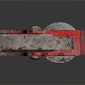 Sturdy Red Adjustable Wrench As Essential Industrial Mechanical Equipment Tool