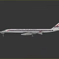 Delta Airlines Airliner With White Body Red Blue Livery Jet Engines Passenger Windows And Reflection