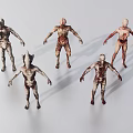 Zombie Characters 3d model