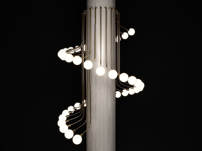 Arc chandelier 3d model