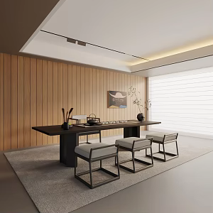Modern Tea Room 3d model