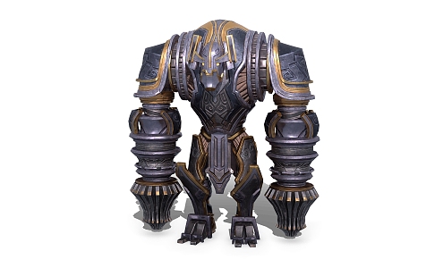 Metal Warrior Mechanical Warrior Colossus Warrior Game Figure 3d model