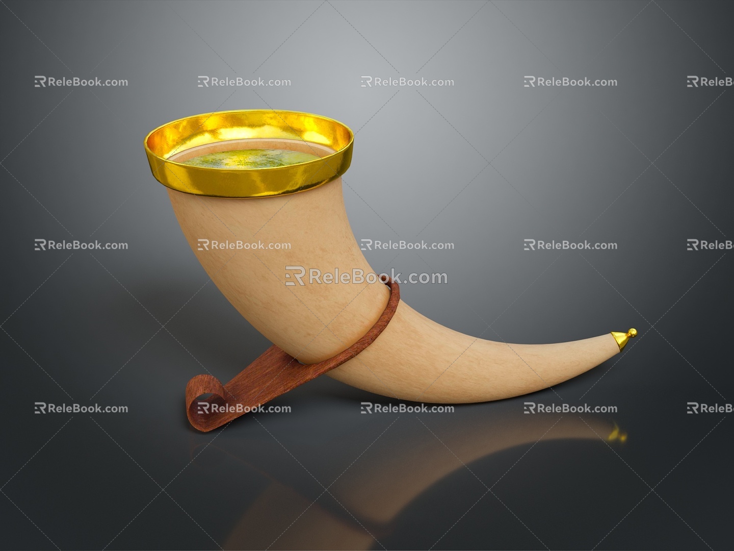 Horn Viking Horn Animal Horn Horn Horn Horn Ox Horn Instrument 3d model