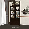 New Chinese Style Storage Rack 3d model