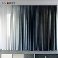 Ombre Color Curtains With Soft Fabric Light Filtering Design For Modern Home