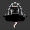 Modern Yacht Design With Cabin And Deck Elements 3d model