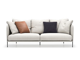 Modern double sofa 3d model