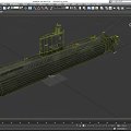 Submarine World War II Submarine Nuclear Submarine Military Equipment Weapon Nuclear Powered Boat Low Face Number Low Model Simple Model Game Video Class Super Realistic 3d model