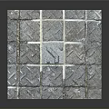Modern Square Floor Tiles With Cross Shaped Lines And Textured Surface 3d model