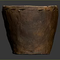 Traditional Handcrafted Terracotta Pottery Sculpture With Carved Textured Surface Design