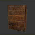 Sturdy Classic Wooden Bookshelf With Multiple Open Shelves And Natural Finish