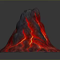 Geo-vein Volcano Island Terrain Mountain Geomorphology Mountain Range Topographic Map Mountain 3d model