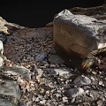 Wood And Stone Natural Materials With Rough Texture In Outdoor Scenery Elements