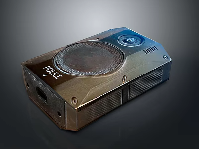 Police Tactical Portable Electronic Device With Camera Speaker And Durable Metal Casing For Law Enforcement 3d model