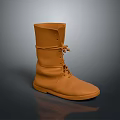 Classic Brown Leather Boots With Lace Up Design For Daily Use