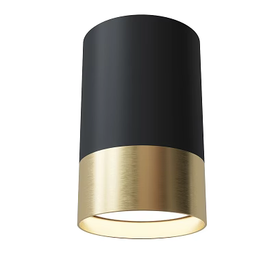 Black Gold Downlight Spotlight Modern Design With Metal Finish And Bright LED Ceiling Lighting 3d model