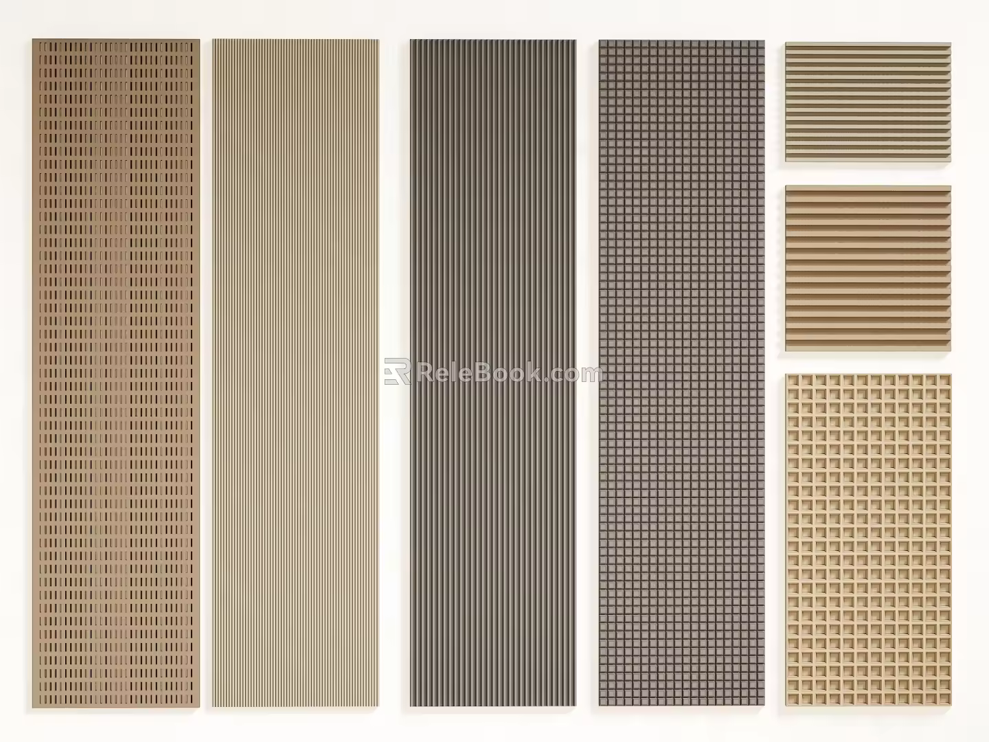 Modern wall panel 3d model