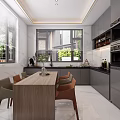 Spacious Loft Living Room With Marble Flooring Sofa Piano And Plant