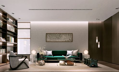 Modern living room 3d model