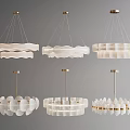 Stylish White Chandeliers With Gold Frames Various Modern Designs For Home Decor
