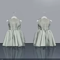 Modern Hinged Door Design With Light Green Fabric And Lace Details For Kids