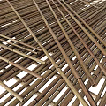Intricate Bamboo Woven Pattern Design With Vertical And Horizontal Strips Texture 3d model